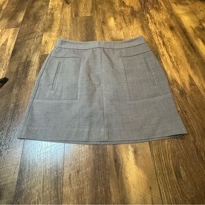 LOFT Women’s Gray Patch Pocket Mini Skirt Size 6